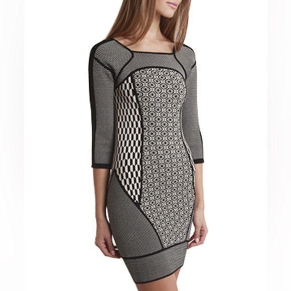 A.L.C. Jay Dress Geometric Jacquard Knit Bodycon NWT Size S - Picture 7 of 15